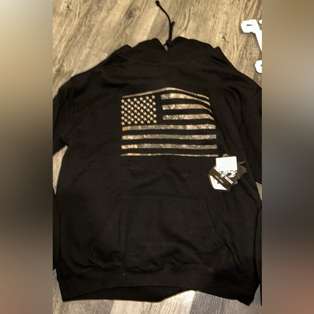 Men’s BuckWear Camo Flag Hoodie